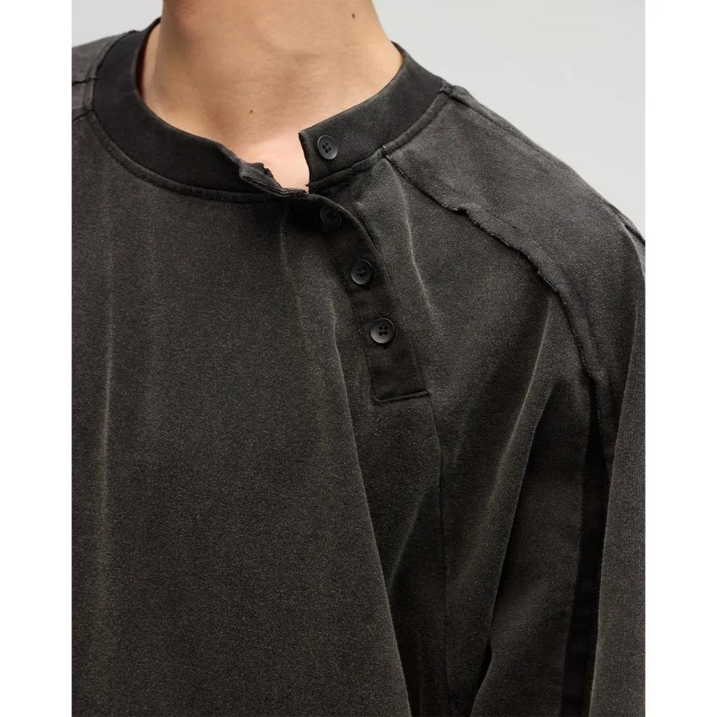 VACANT ES0179 Henley Neck Tee