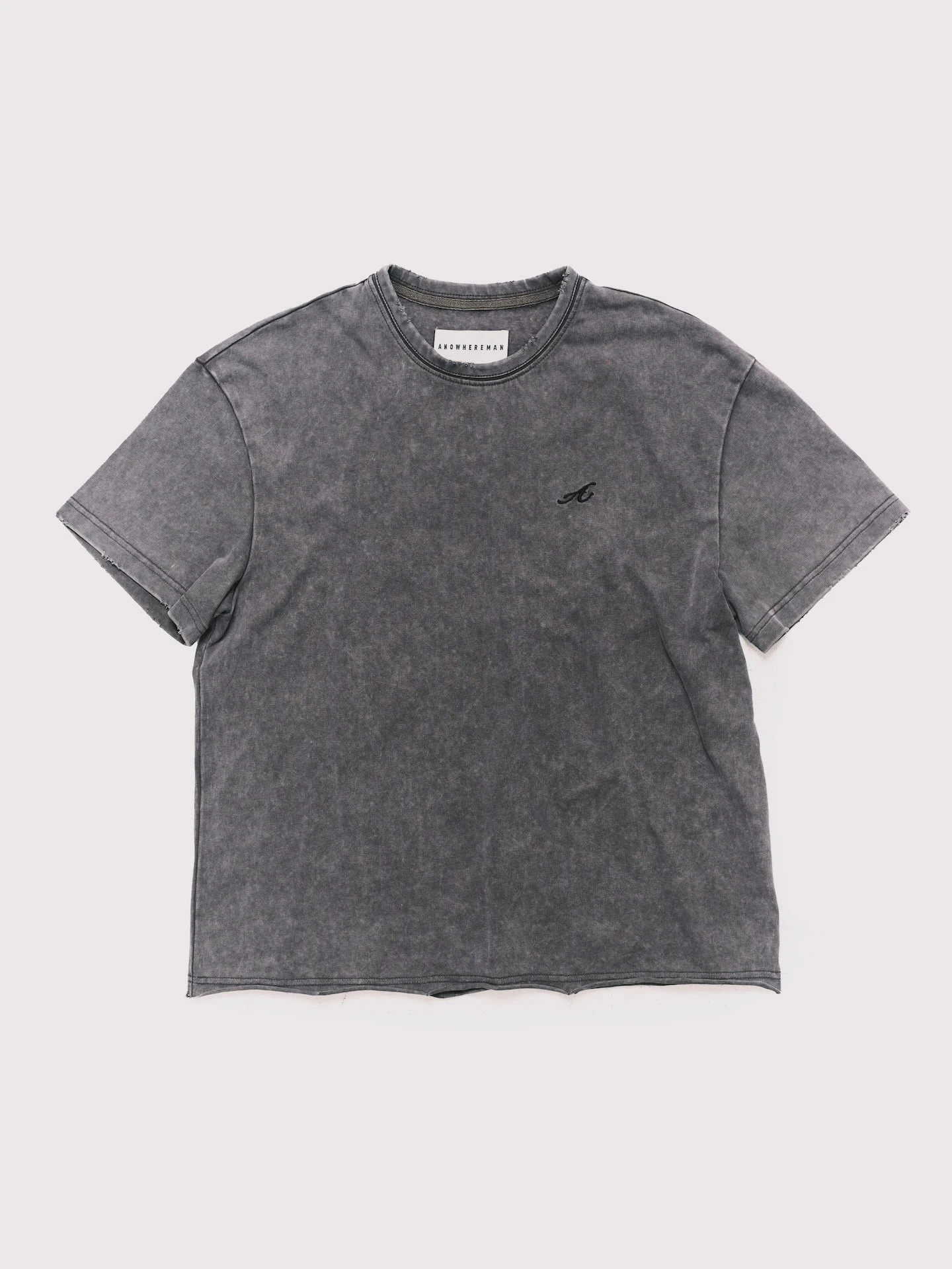 ANOWHEREMAN "A" BASIC T-SHIRT GREY