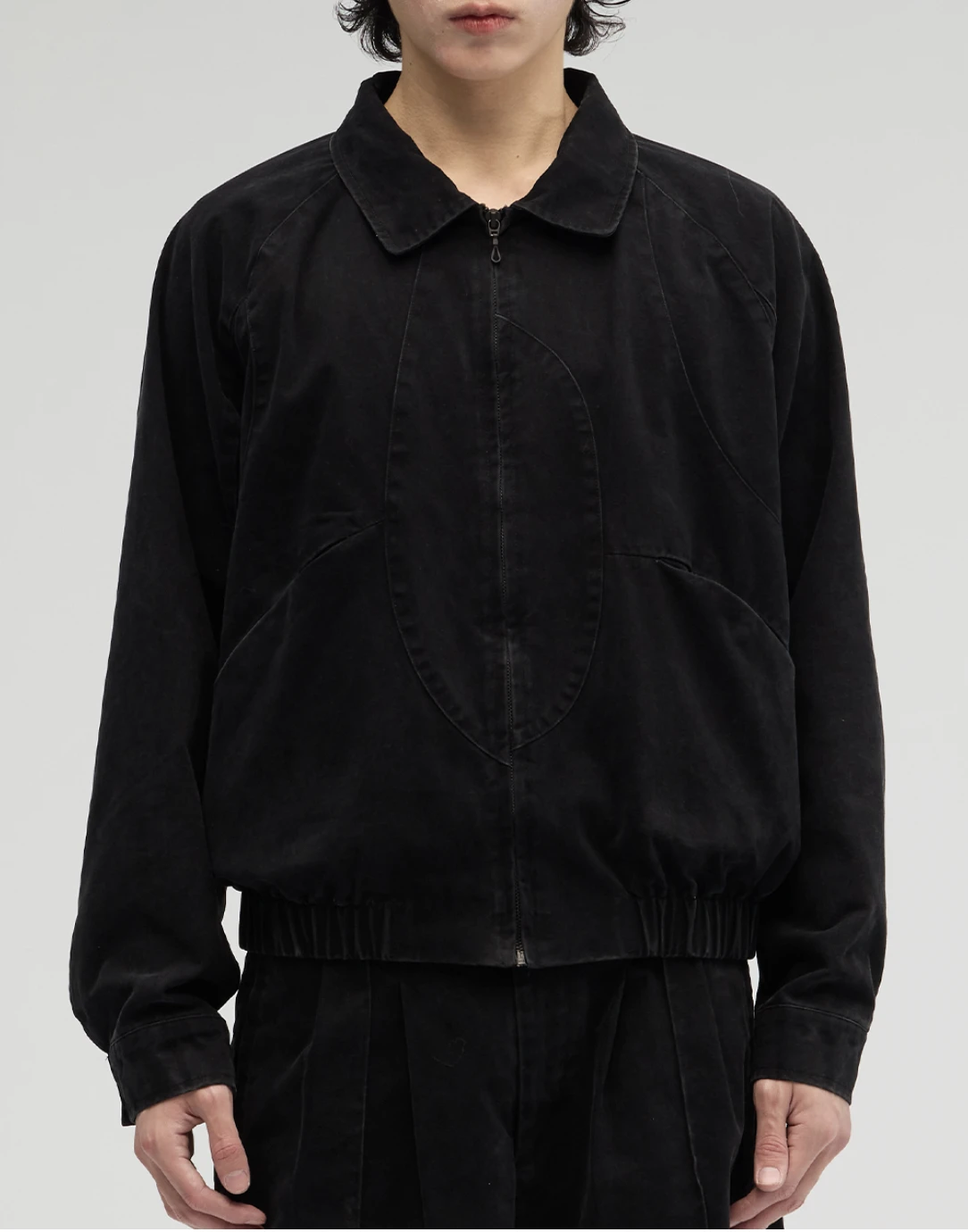 VACANT ES0184 Washed Harrington Jacket