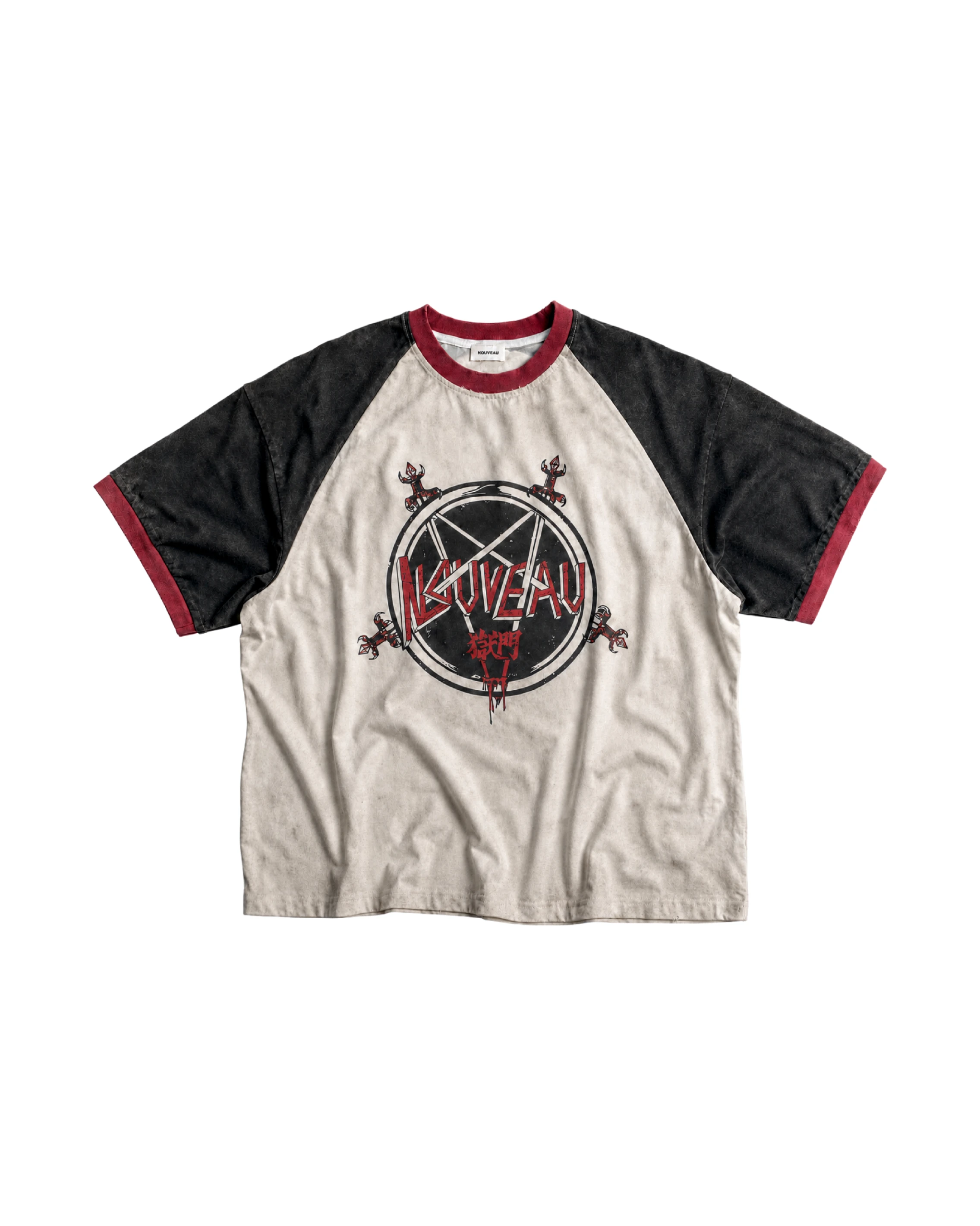 NOUVEAU BOXY THE DOOR TO HELL CONTRAST COLOR  T-SHIRT