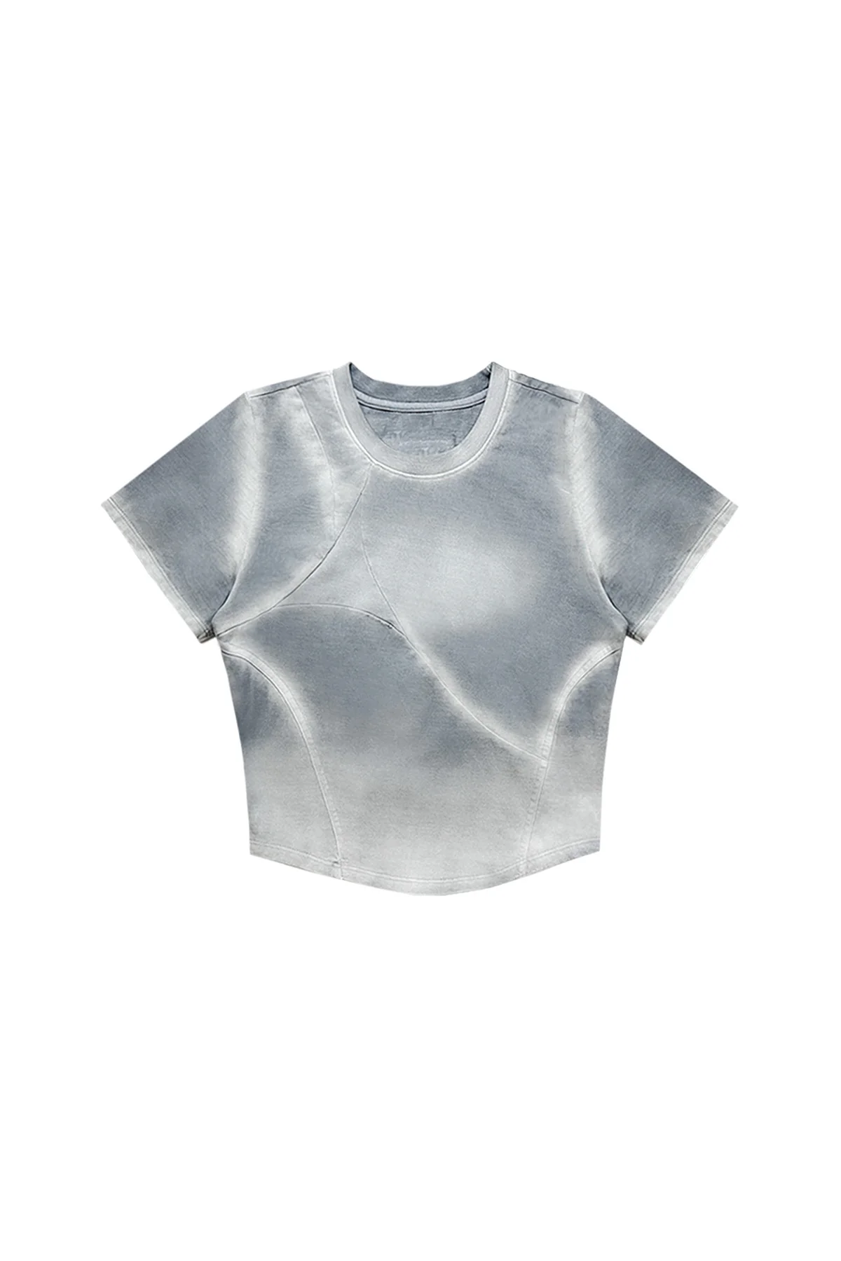 BLR BLUER BLEACHED TRIANGLE GRADATION WASHING T-SHIRTS