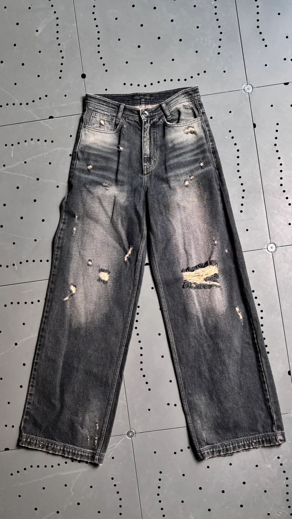 BLR BLUER SIDE SNAP DENIM PANTS