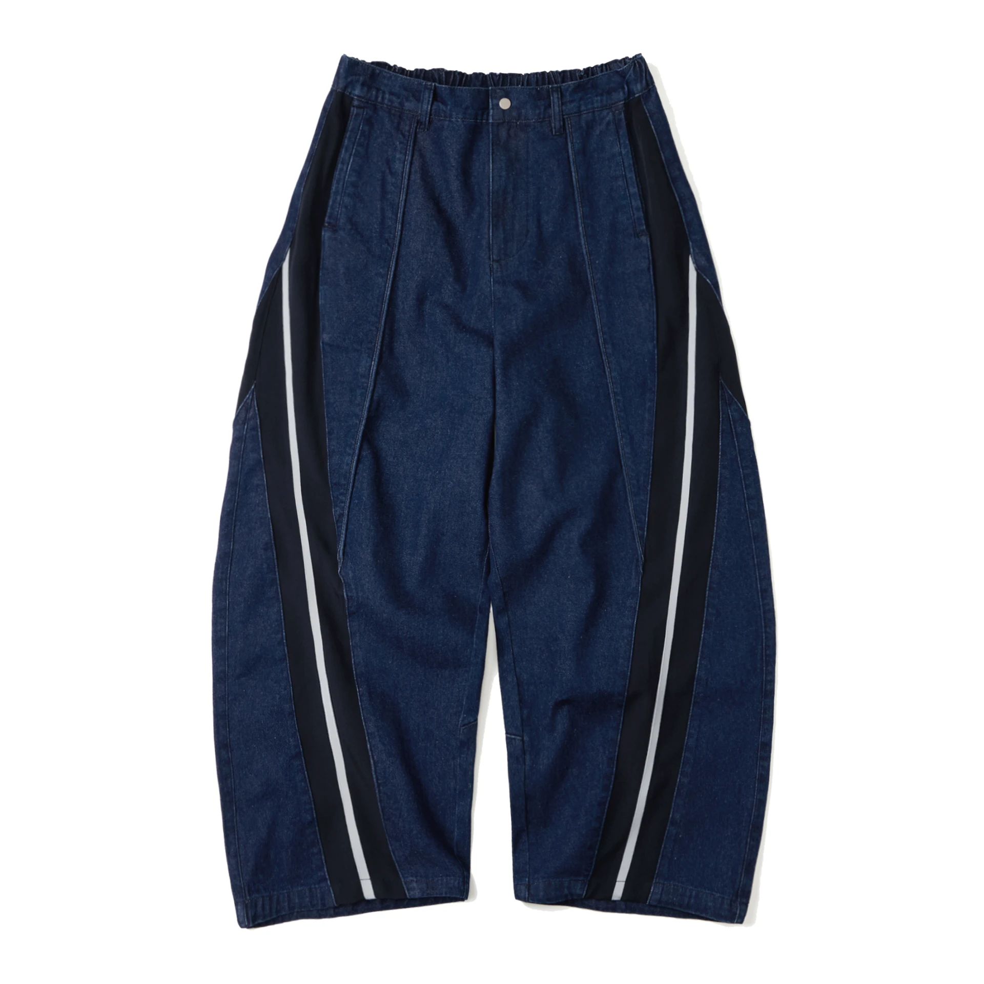 WALL OF SOUND 7:03/“TWIST” WIDE LEG TRACK PANTS (DENIM VER.)