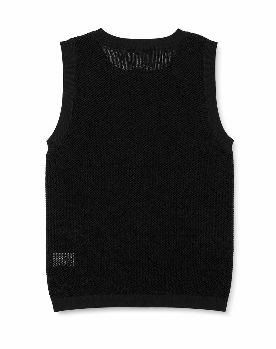 SHALOU Black Jellyfish Knit Vest