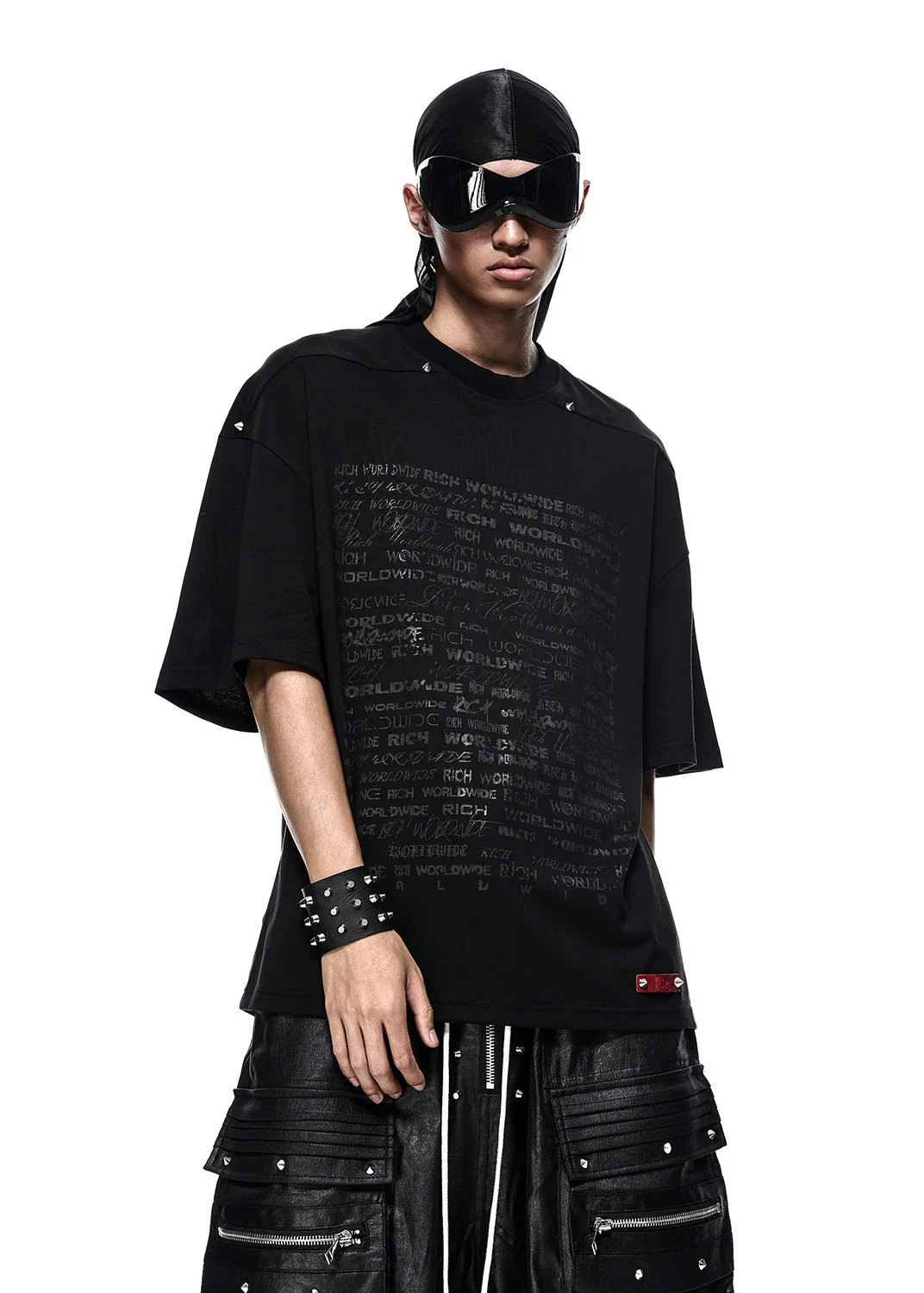 RICH Oversize T-shirt with Scripture logo printed