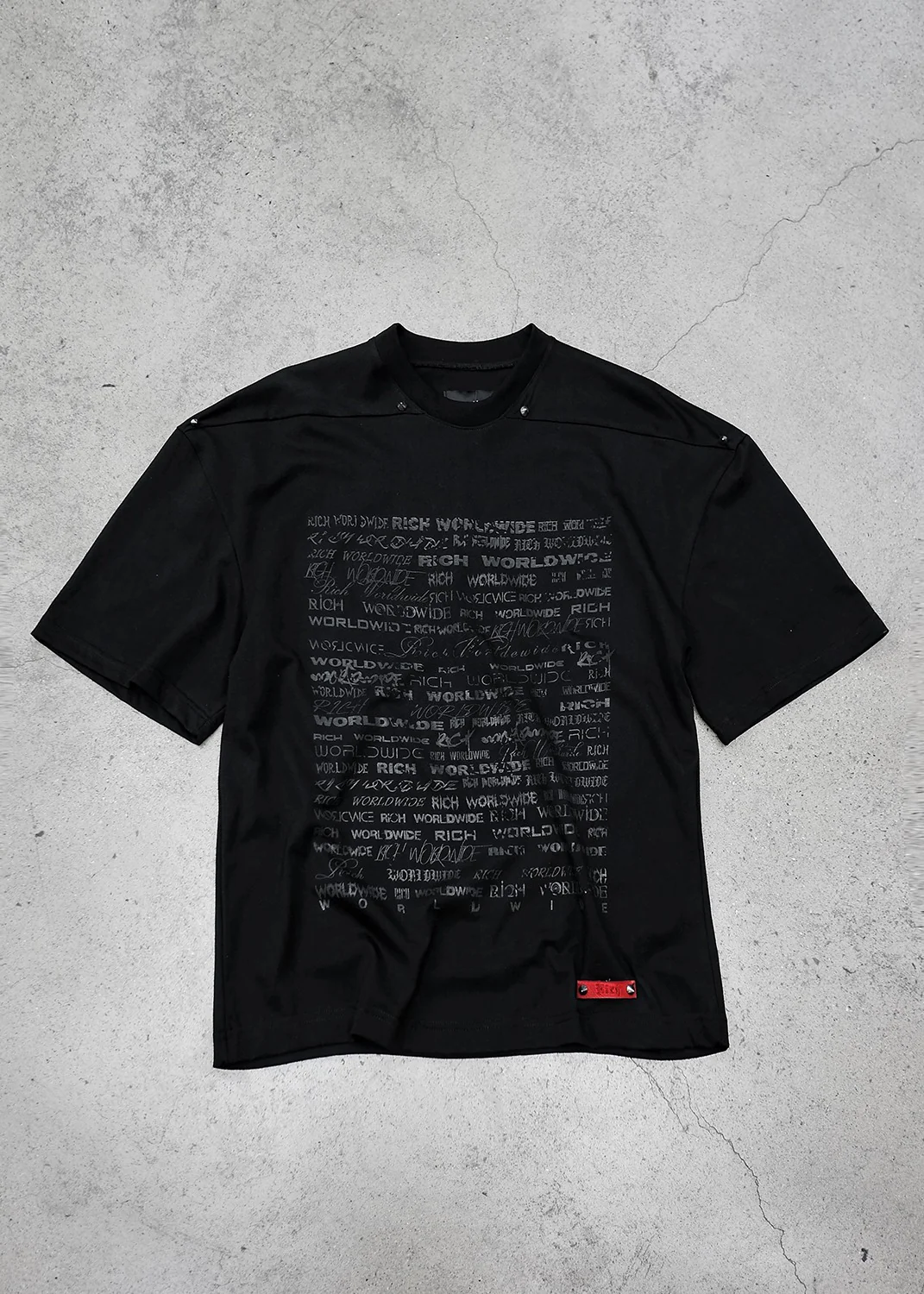 RICH Oversize T-shirt with Scripture logo printed