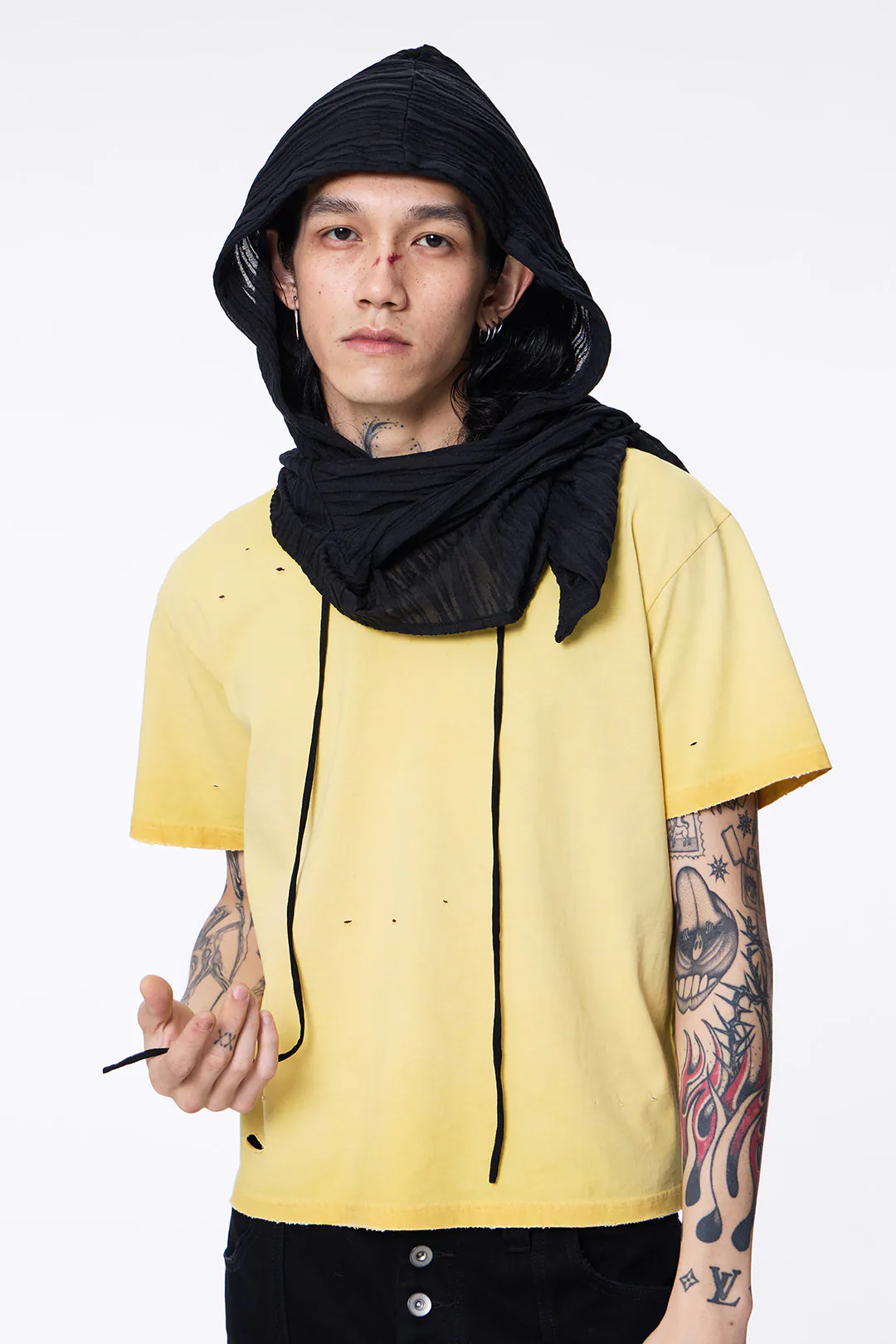 SILVER NINE Sheer Hooded Cover-Up 透膚連帽小罩衫