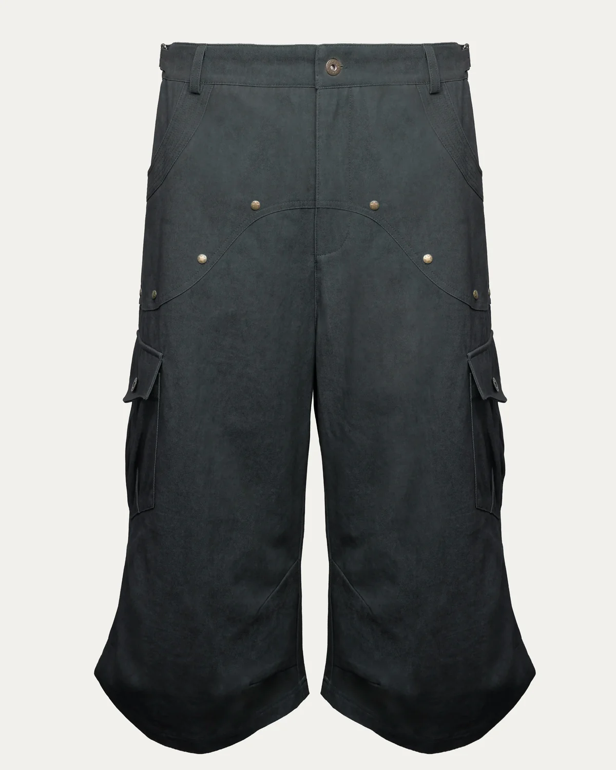 PCES 05 Ladderlock Cargo Culottes Dark Grey