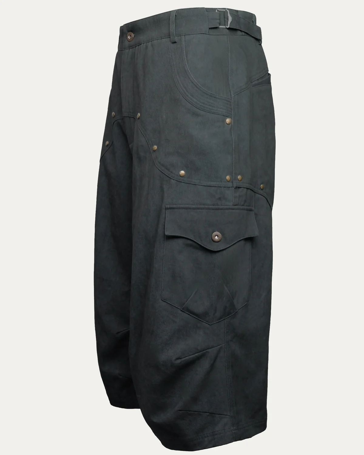 PCES 05 Ladderlock Cargo Culottes Dark Grey