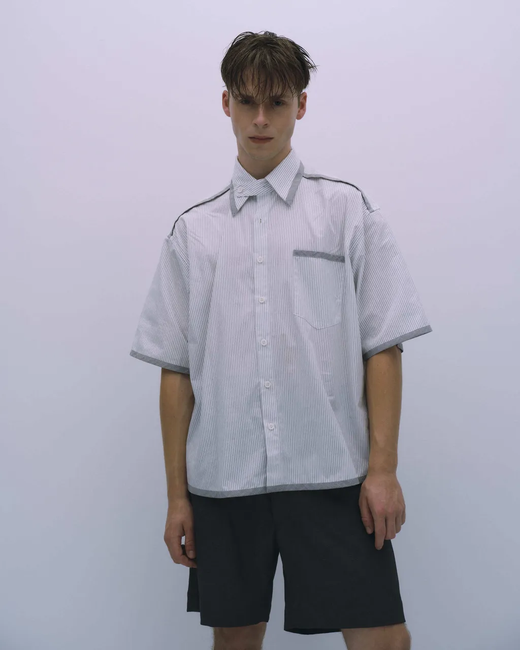 ASTER Striped Resort Collar Shirt