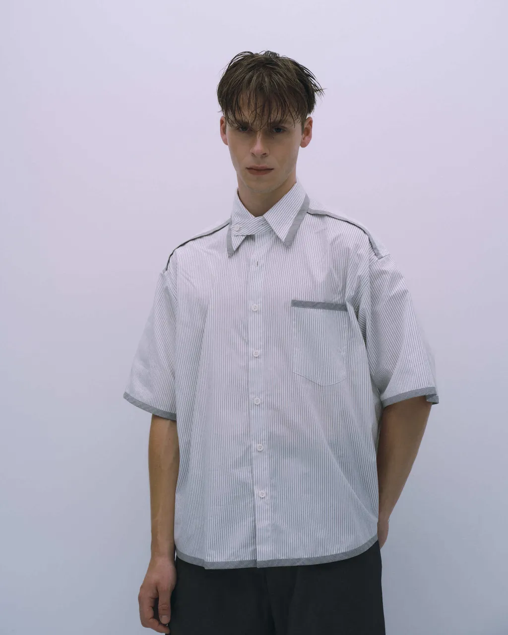 ASTER Striped Resort Collar Shirt