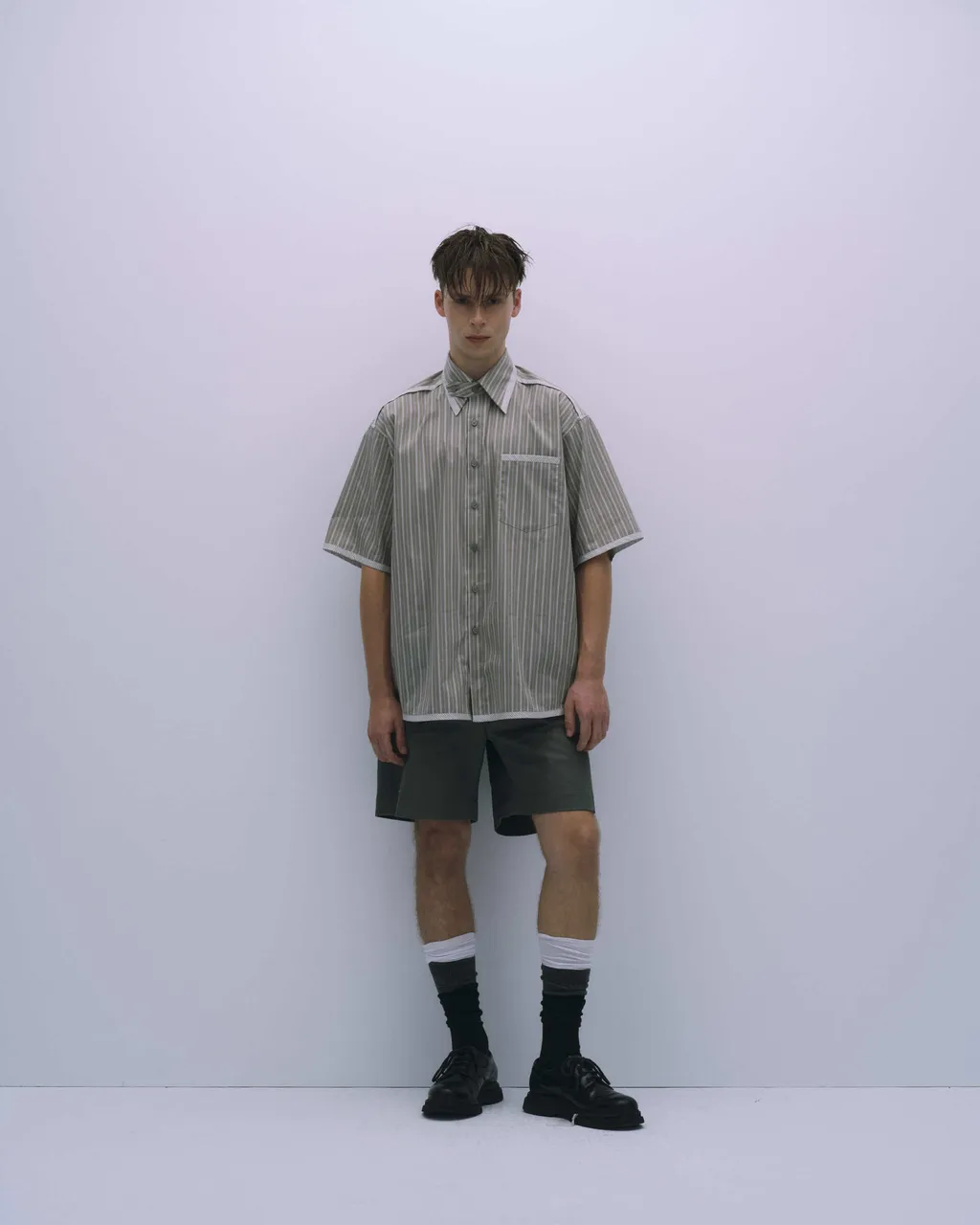ASTER Striped Resort Collar Shirt