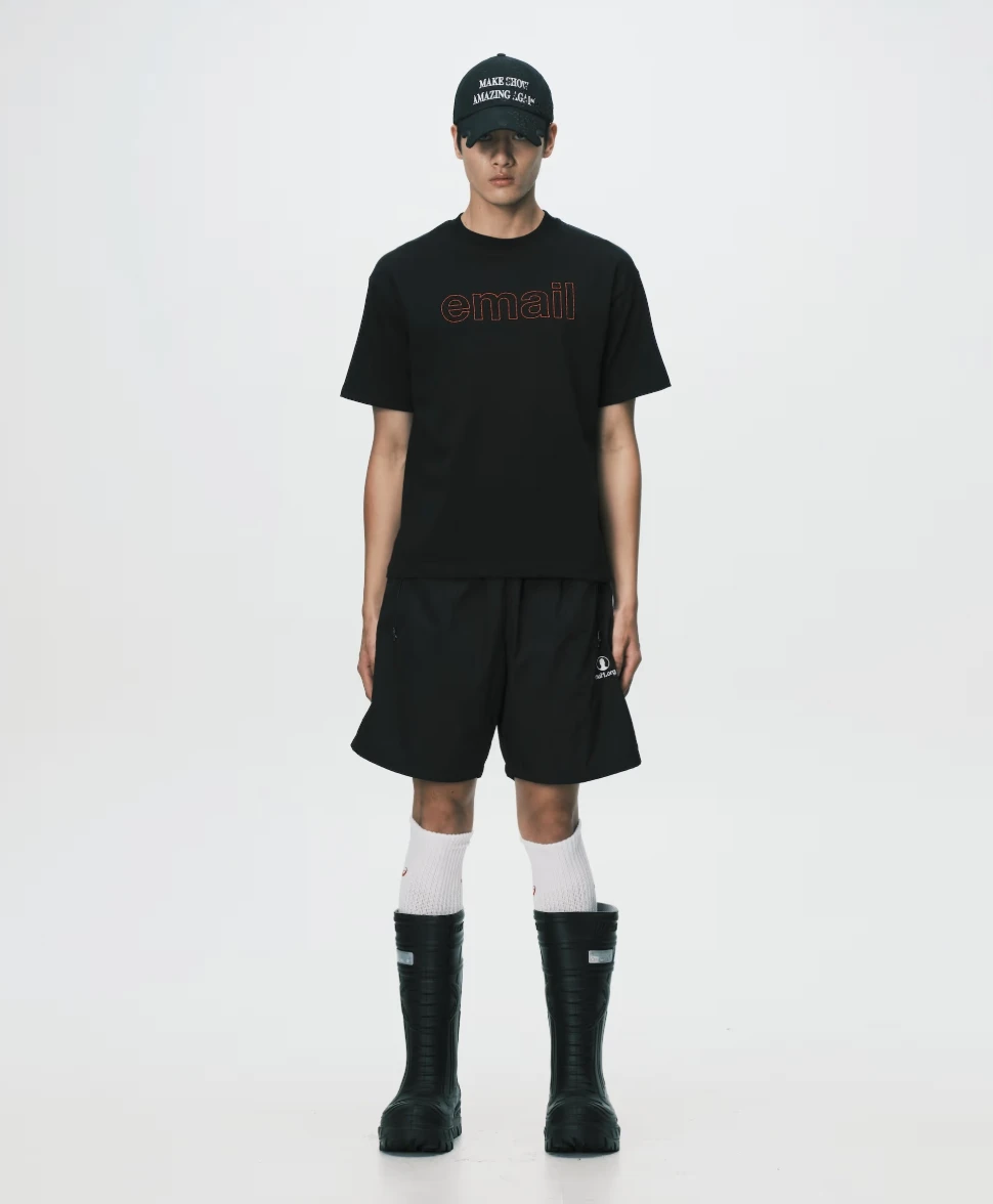 nul1.org (nu-P62) Profile Shorts Black