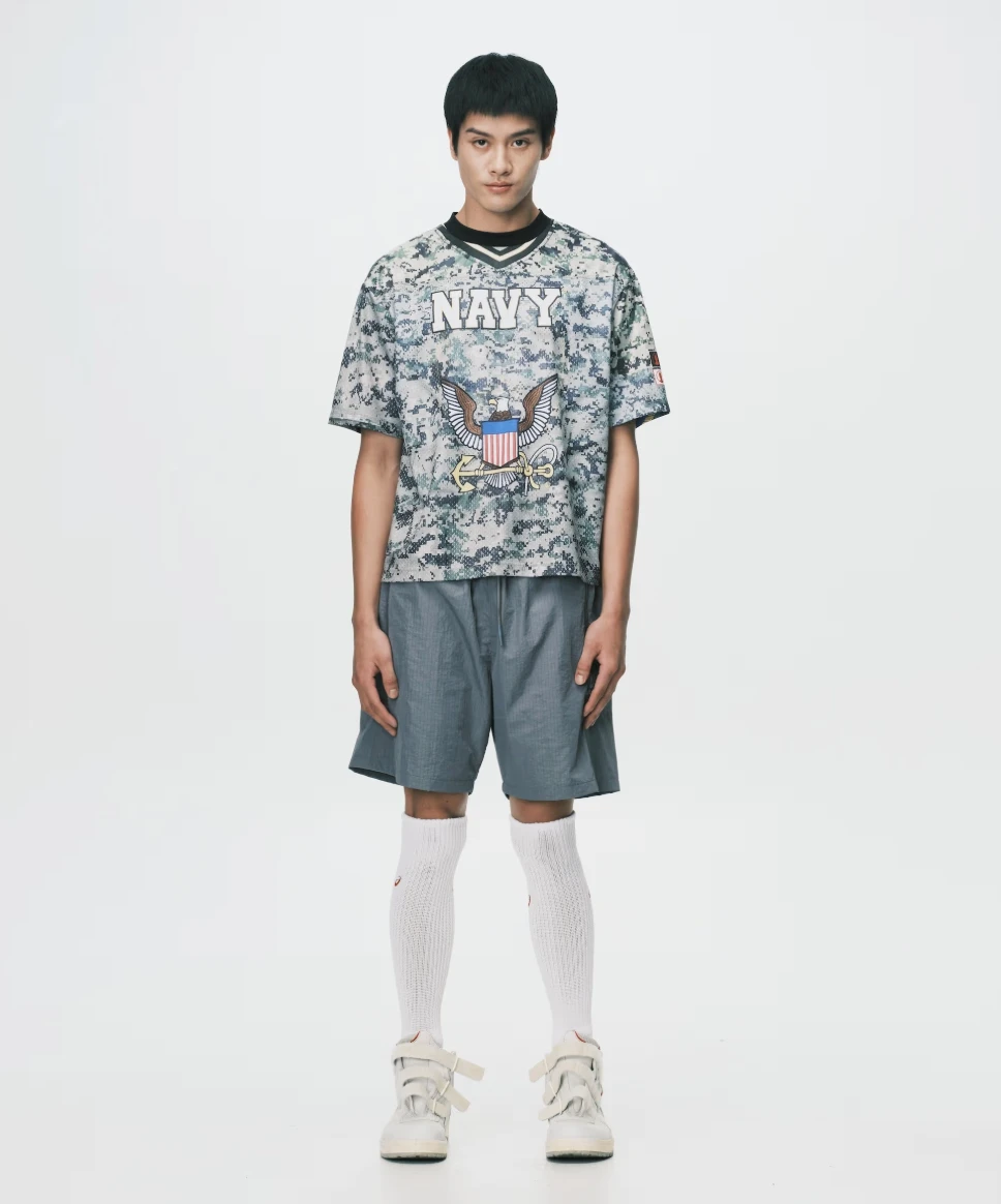 nul1.org (nu-P63) Profile Shorts Gray