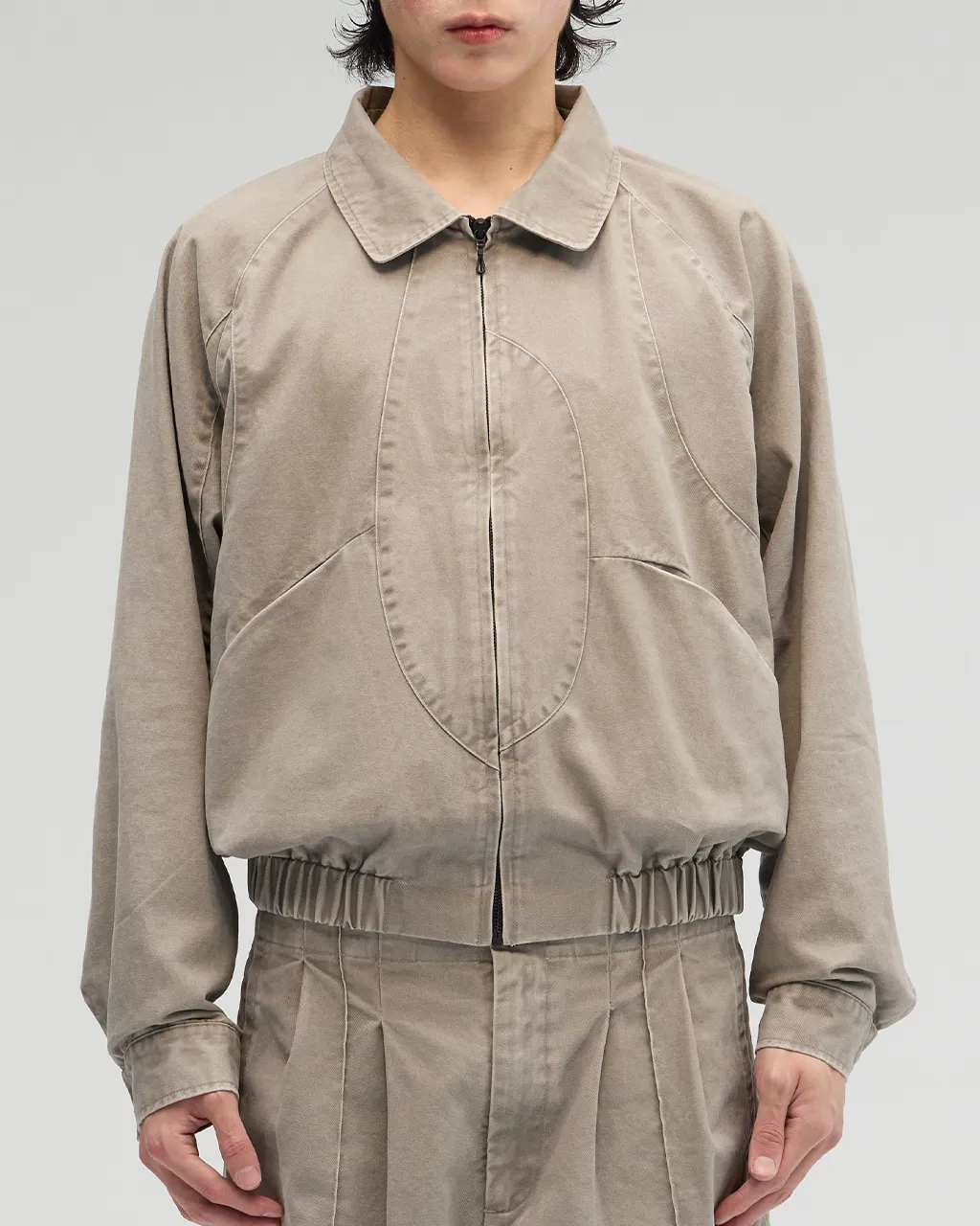 VACANT ES0184 Washed Harrington Jacket