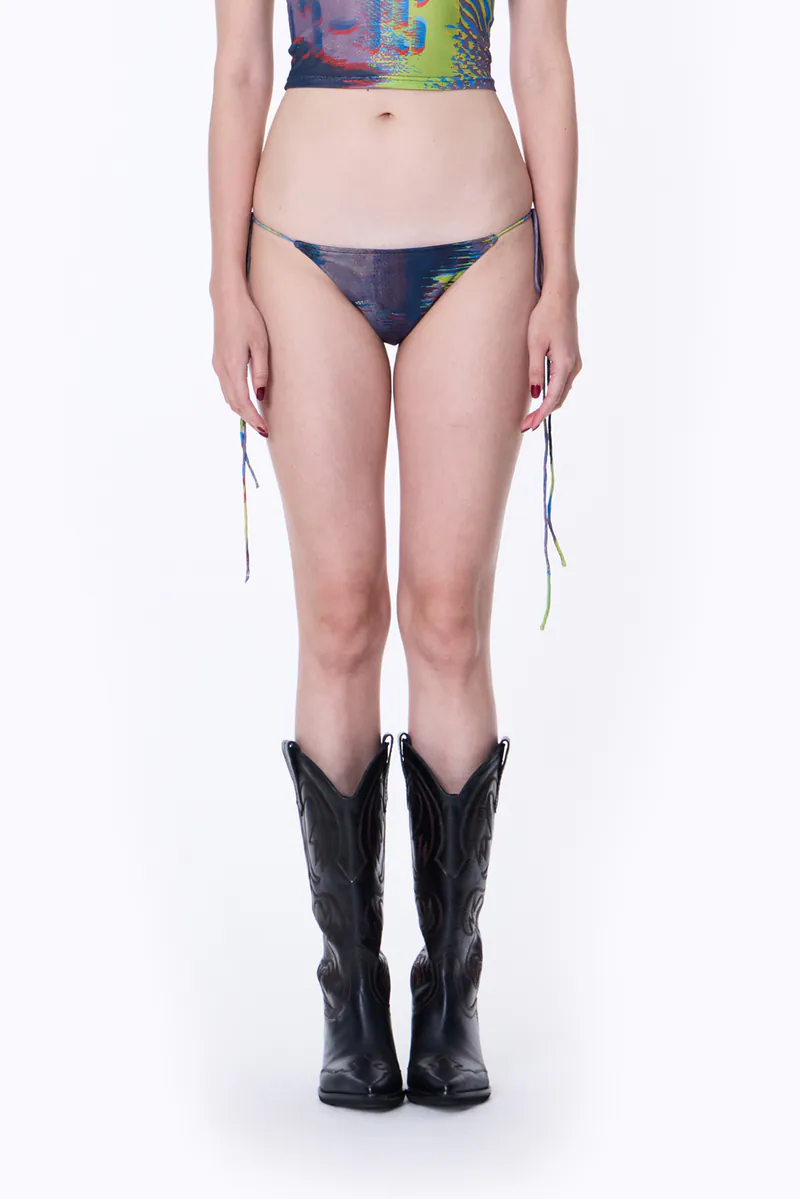 SILVER NINE Fragments Print String bikini 側綁帶比基尼泳褲 / FRAGMENTS-018