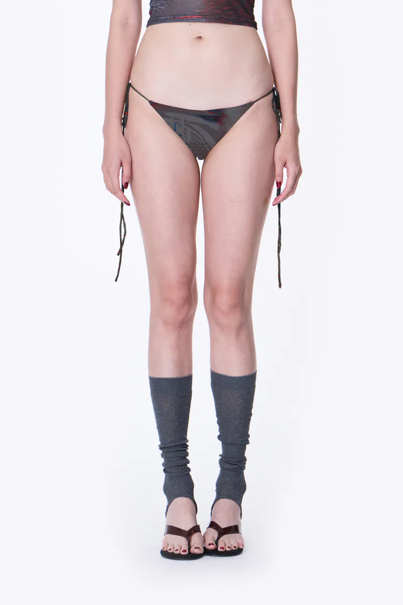SILVER NINE Fragments Print String bikini 側綁帶比基尼泳褲 / FRAGMENTS-018