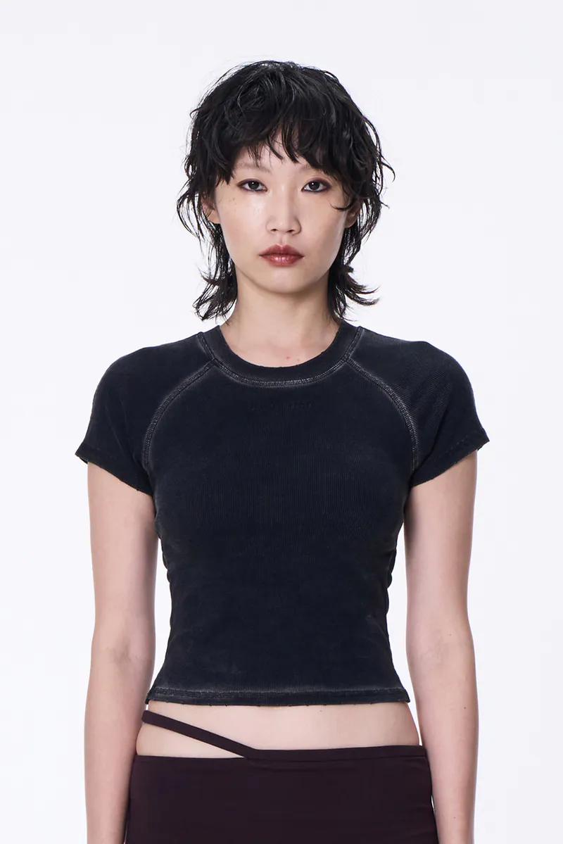 SILVER NINE Washed Open-Back logo Top 洗色露背logo上衣 / FRAGMENTS-008