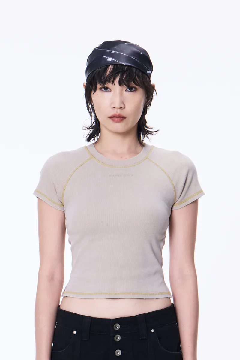SILVER NINE Washed Open-Back logo Top 洗色露背logo上衣 / FRAGMENTS-008