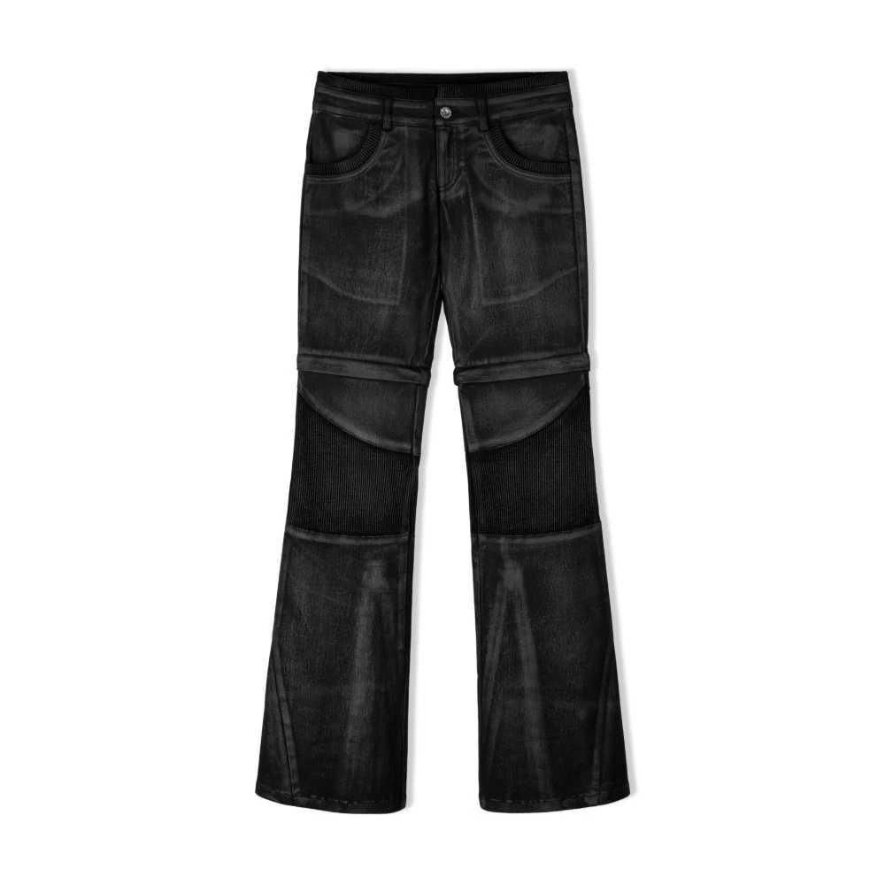bonienkiye Waxed 2-Way Zip Pants