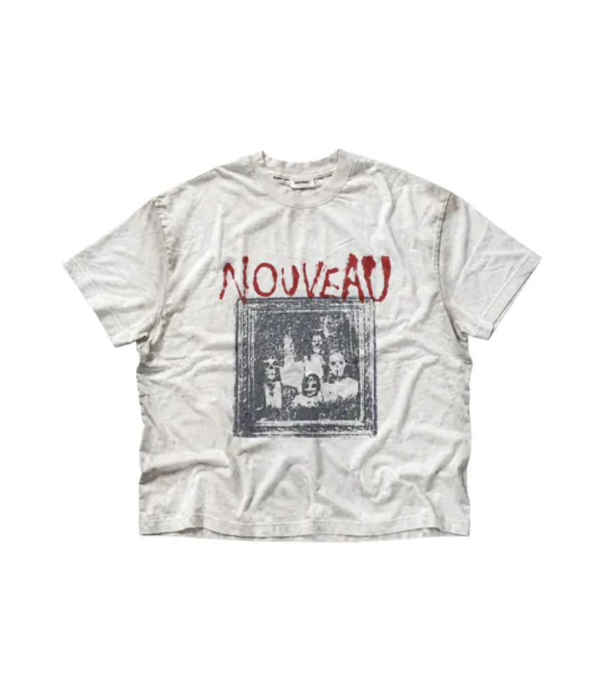 NOUVEAU BOXY GHOST FAMILY  T-SHIRT IN COTTON JERSEY