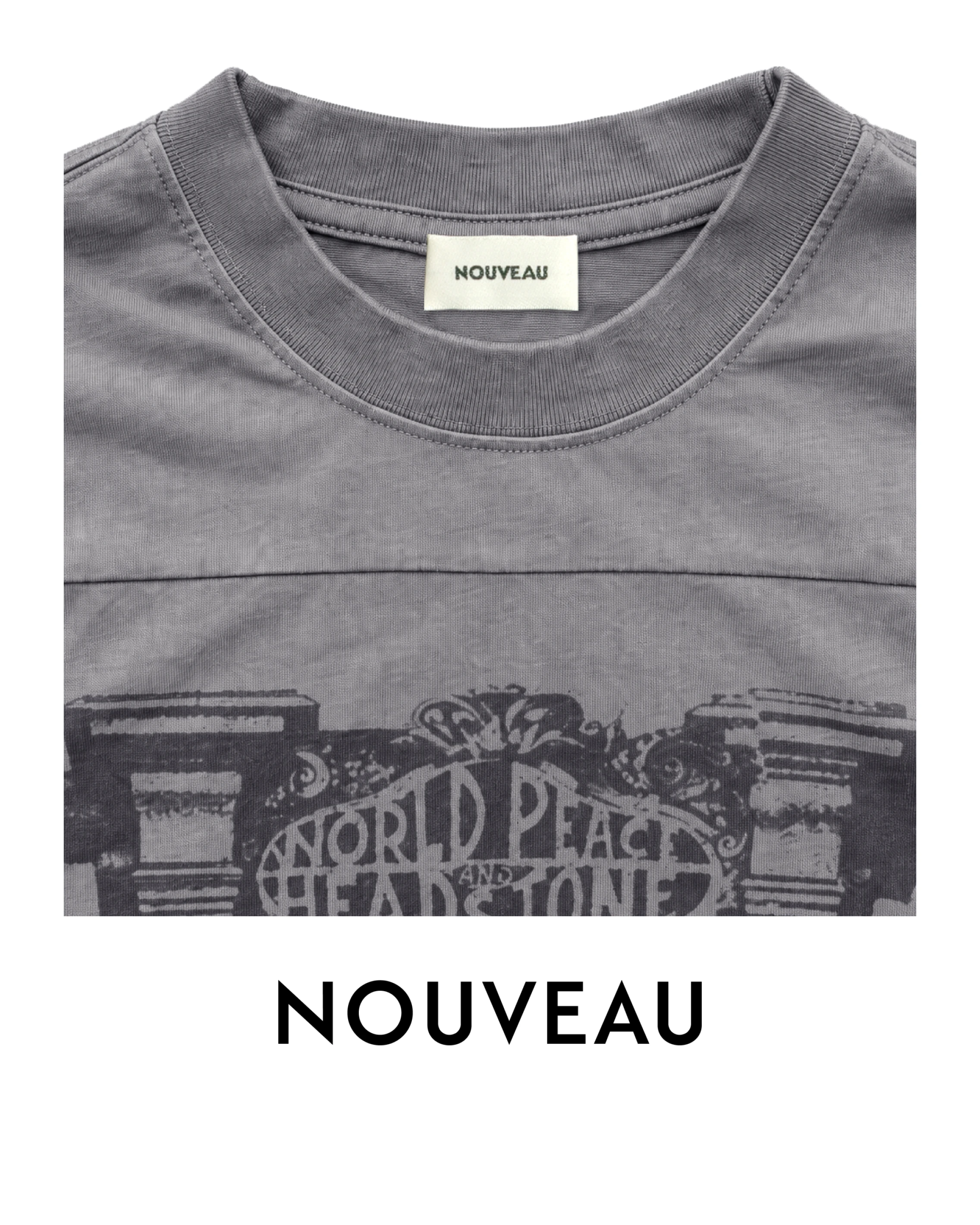 NOUVEAU BOXY DEEP NOUVEAU IN CONCERT T-SHIRT IN COTTON JERSEY