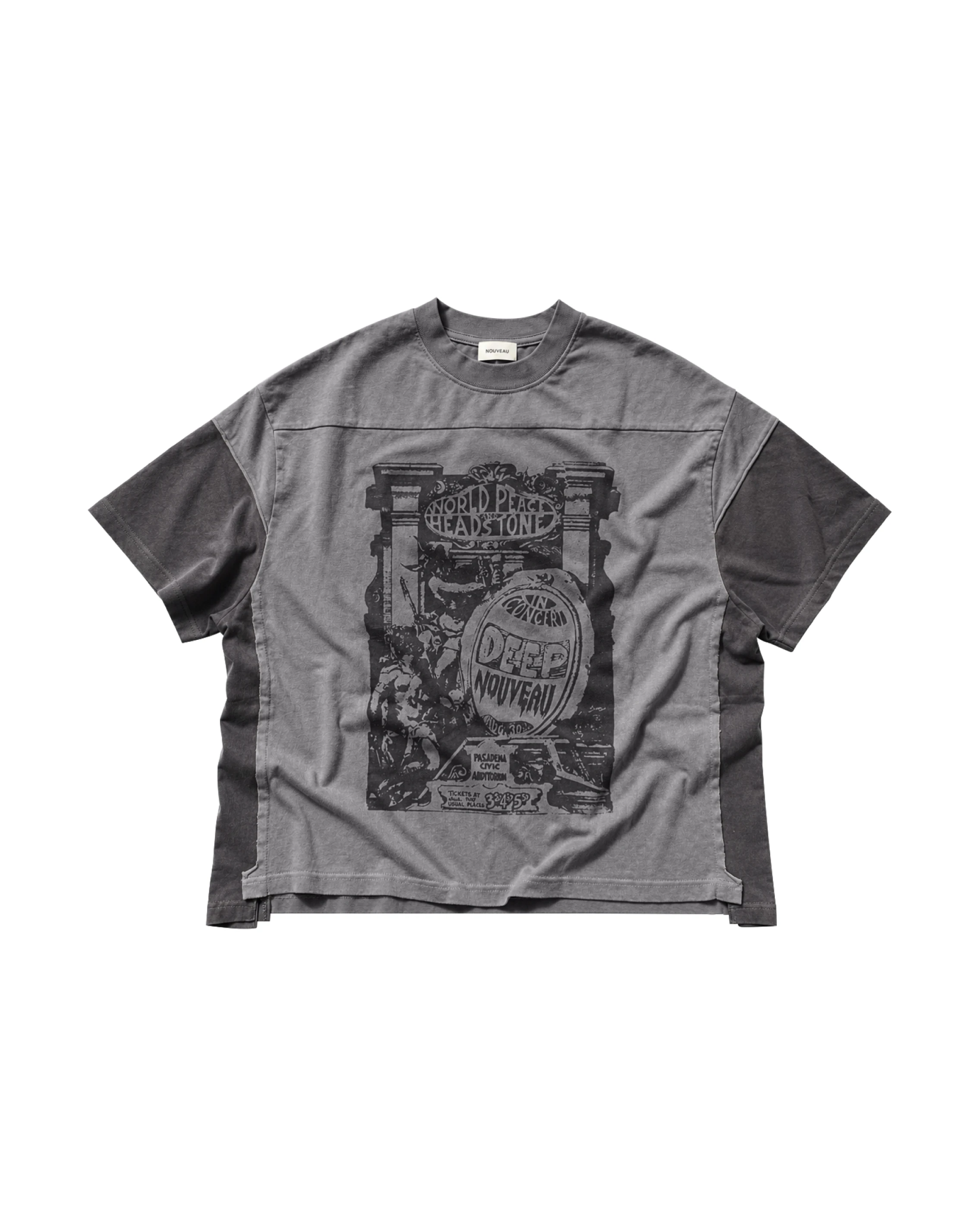 NOUVEAU BOXY DEEP NOUVEAU IN CONCERT T-SHIRT IN COTTON JERSEY