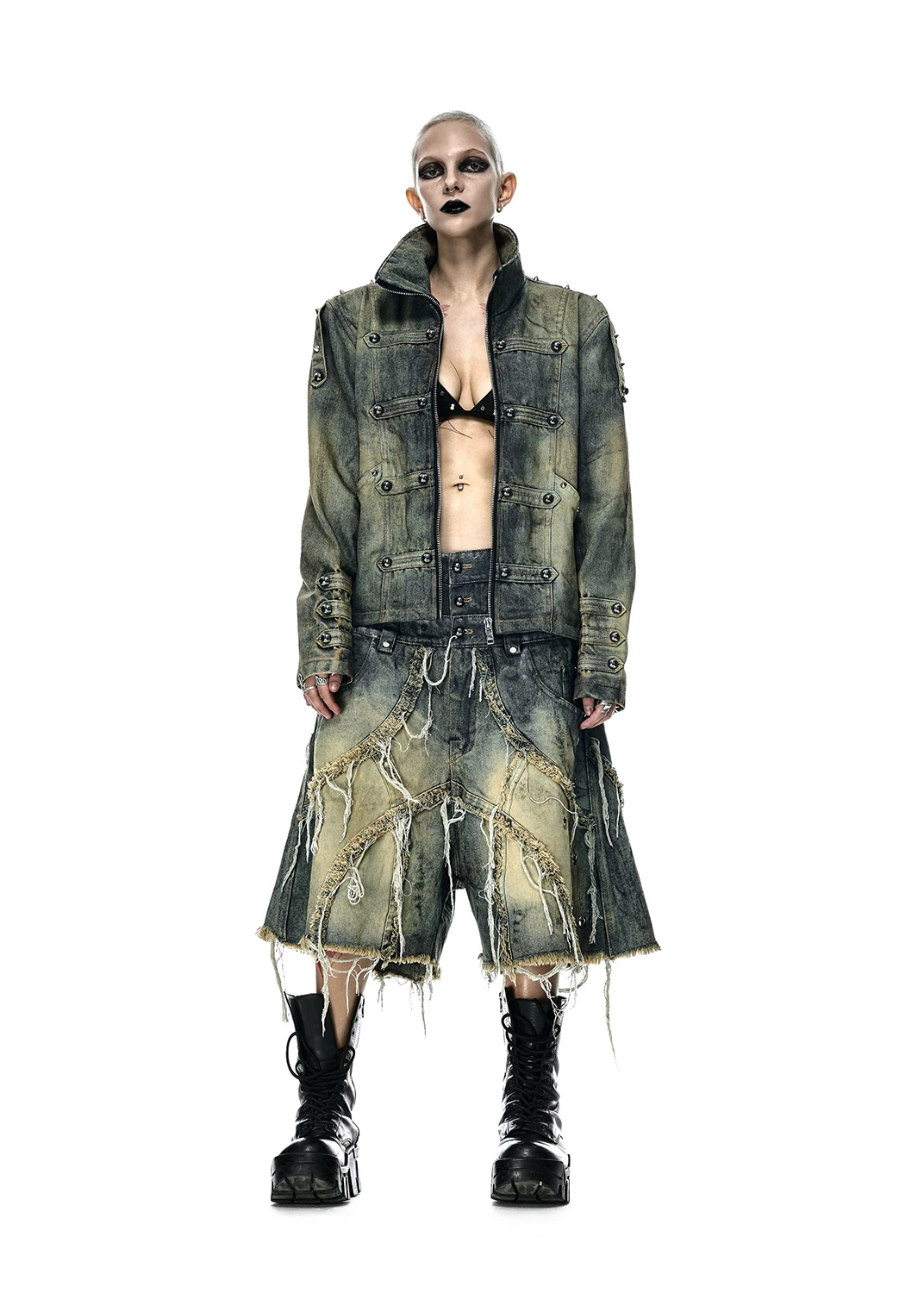 RICH Vamp Dirt Washed Short