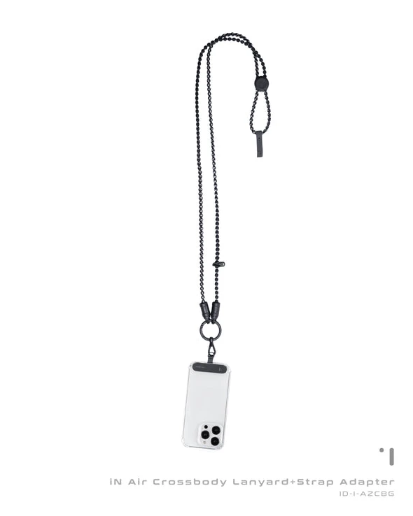 INCODER iN Air Crossbody Lanyard - Black+Gray