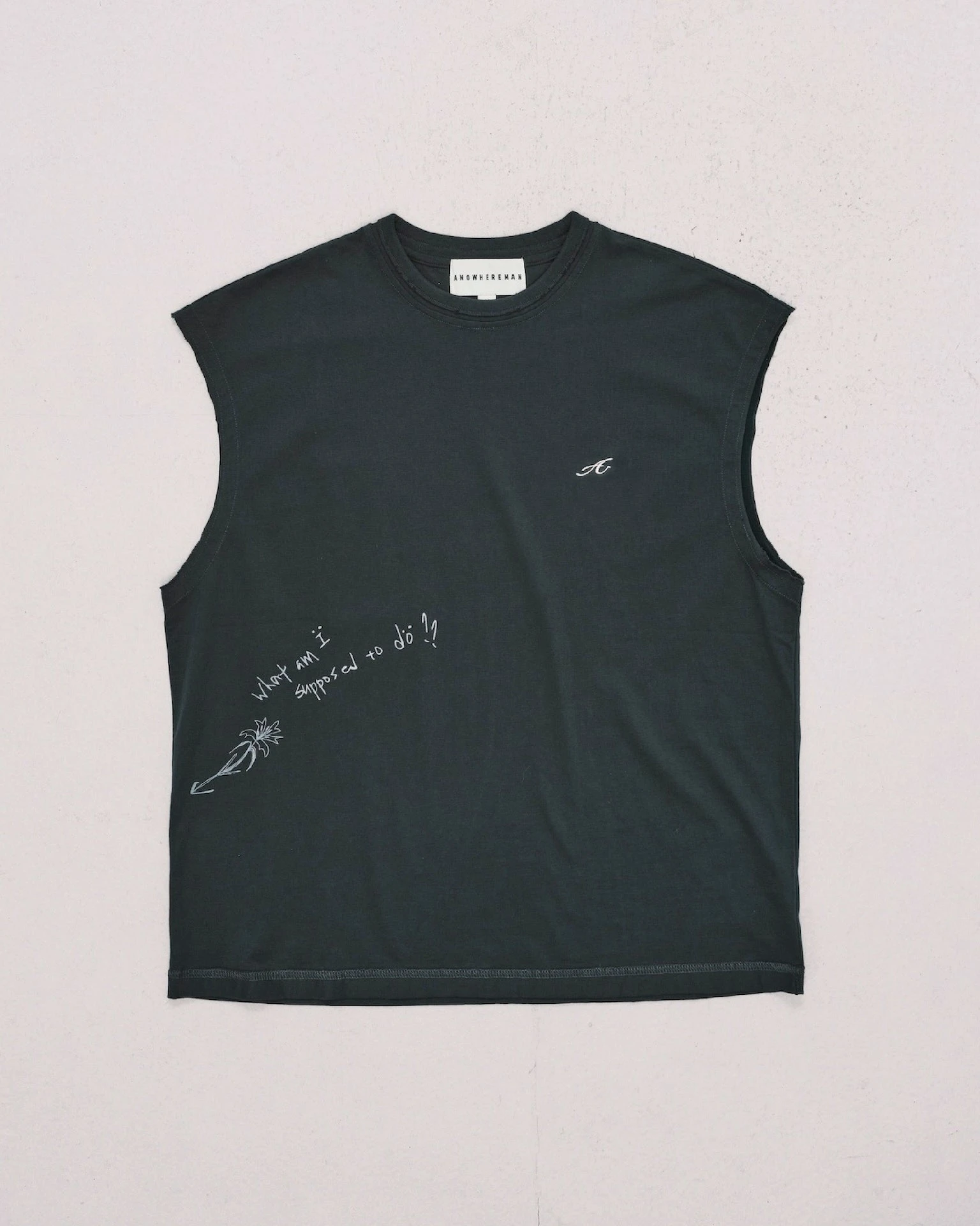 ANOWHEREMAN "A" BASIC SLEEVLESS TOP