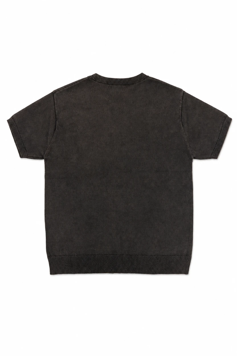 SHALOU Black Napoleon Zip Knit