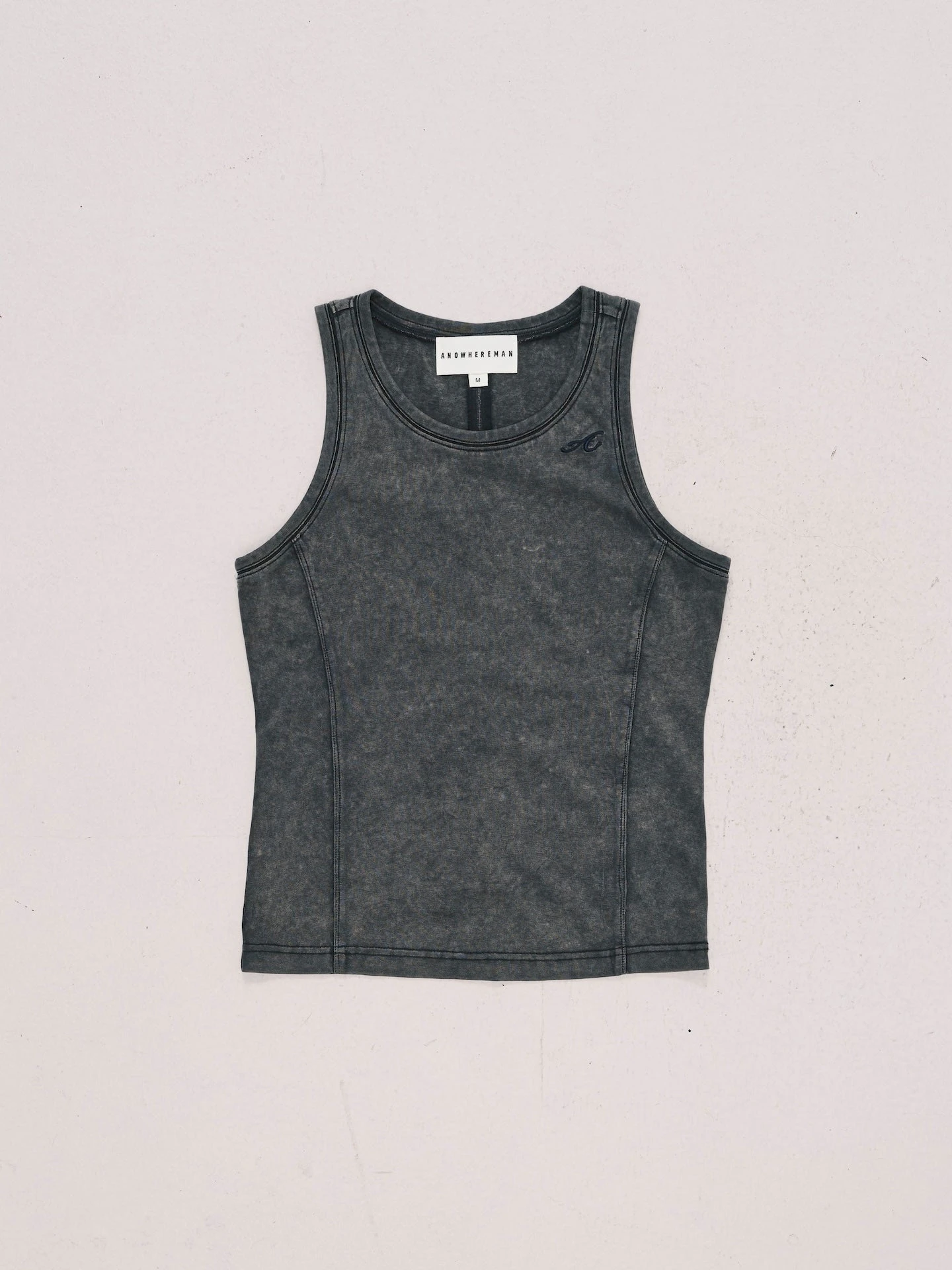ANOWHEREMAN WASHED TANK TOP GREY