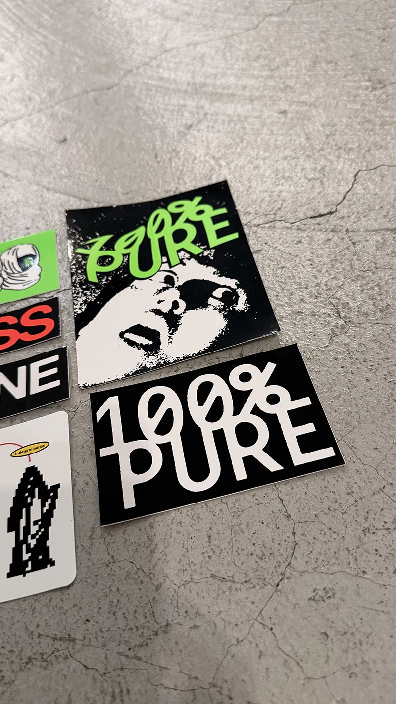 100%Pure Screen Printing Sticker Pack
