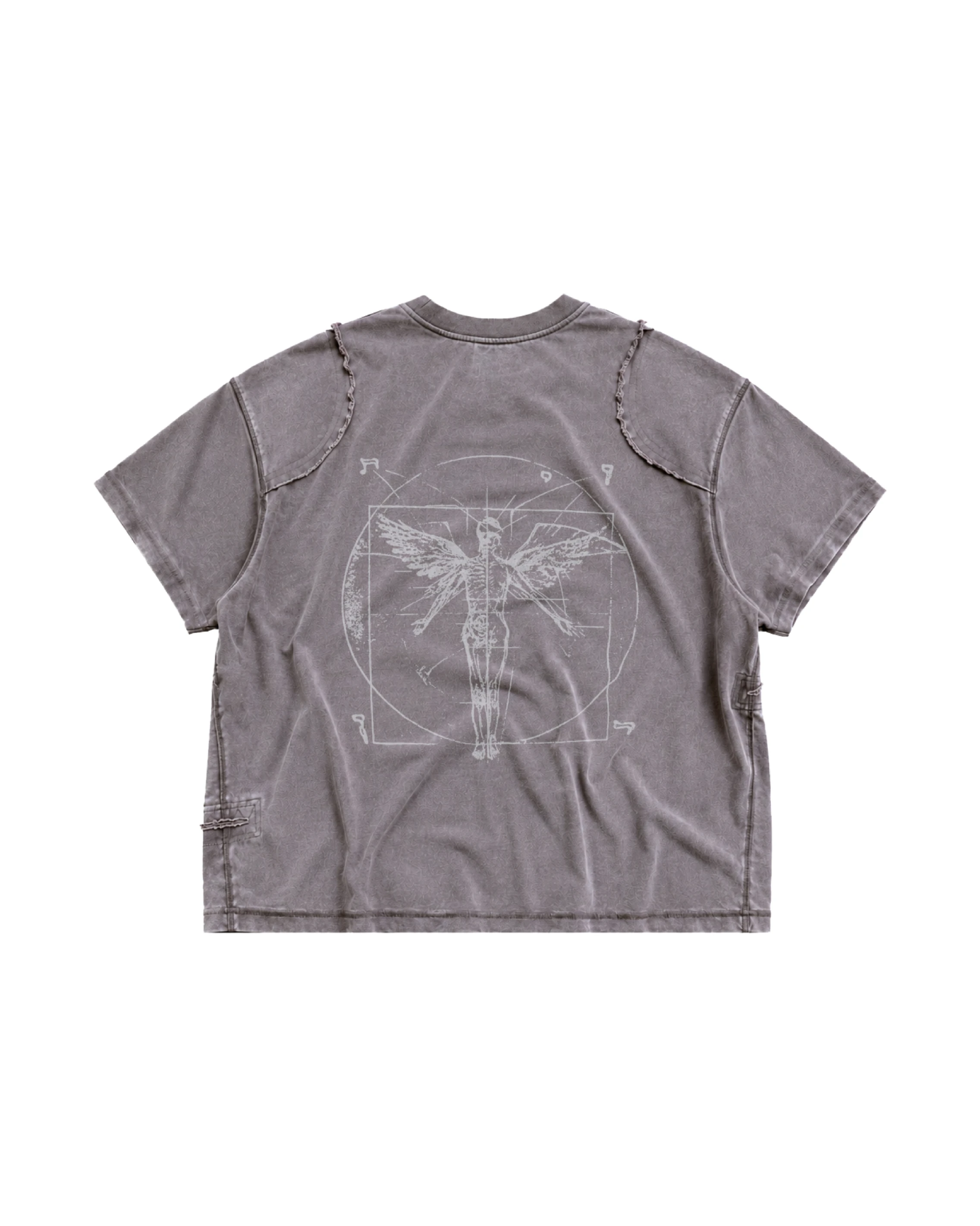 NOUVEAU BOXY ANGEL WITH THE SCABBED  WINGS T-SHIRT IN COTTON  JERSEY
