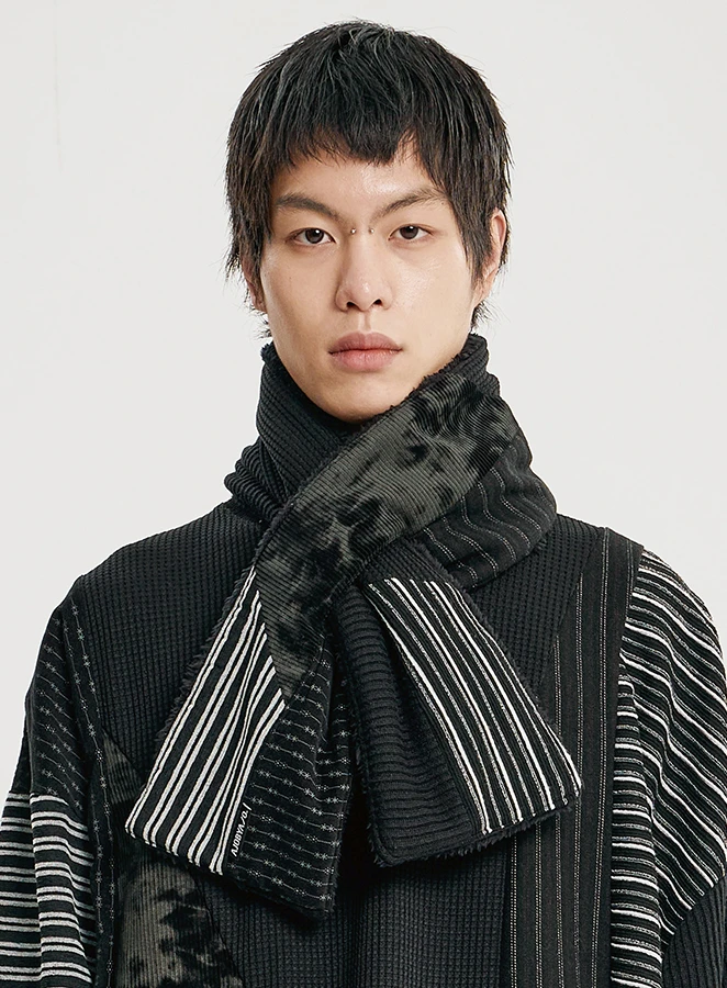 AJOBYAJO Mixed Fabric Muffler