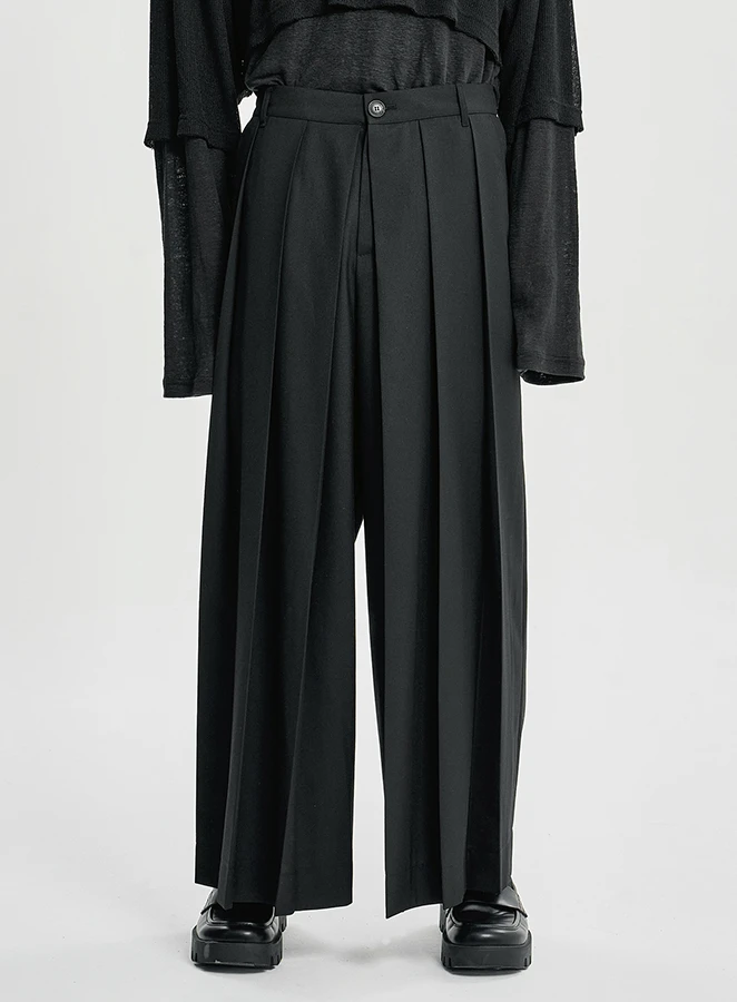 AJOBYAJO Wool Blend Hakama Pants