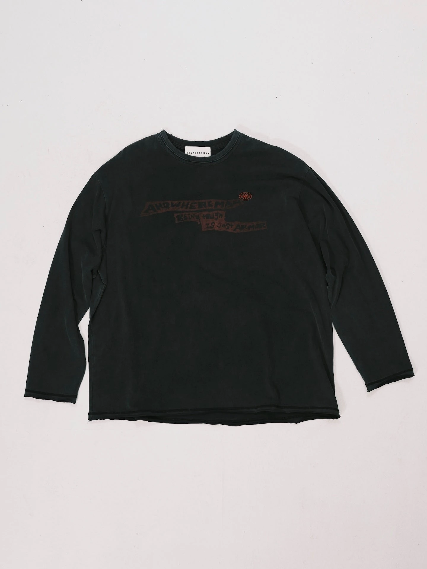 ANOWHEREMAN WASHED OVERSIZED GRAPHIC TEE