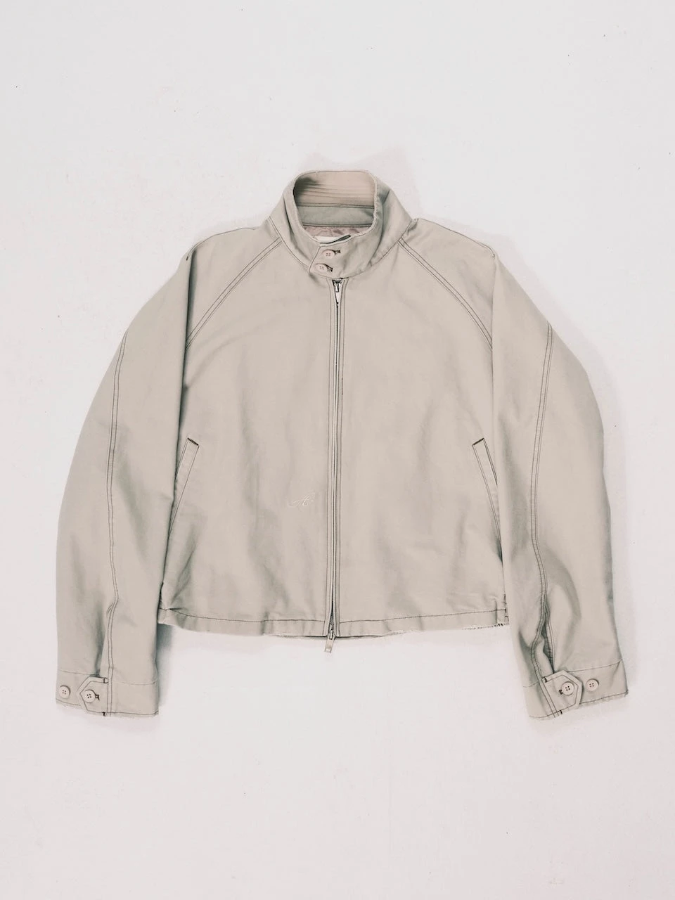 ANOWHEREMAN RAGLAN ZIP-UP JACKET