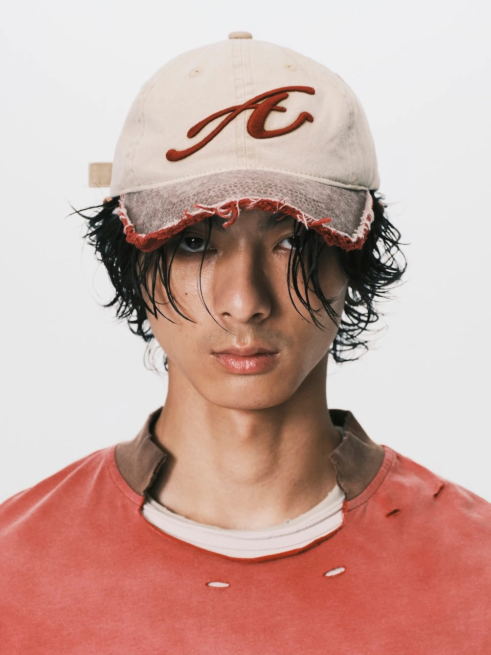 ANOWHEREMAN FRAYED BRIM CAP
