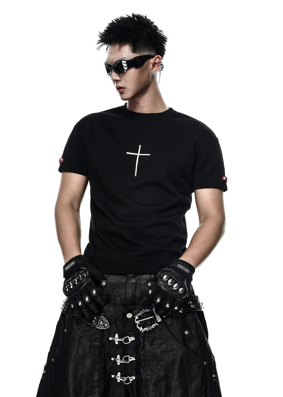 RICH Drknss Club Cross T-shirt Black
