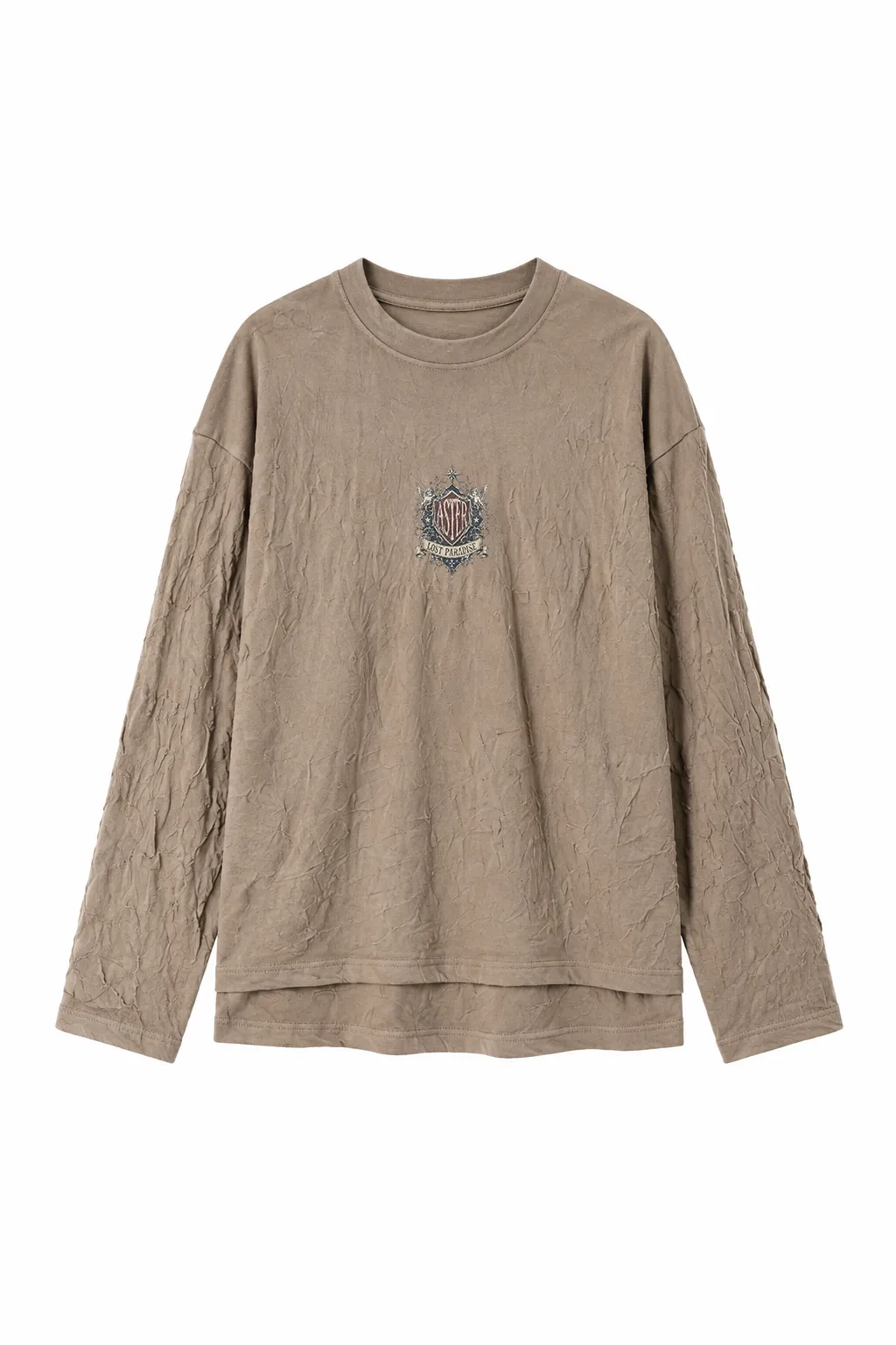 ASTER Ruched Crewneck Tee