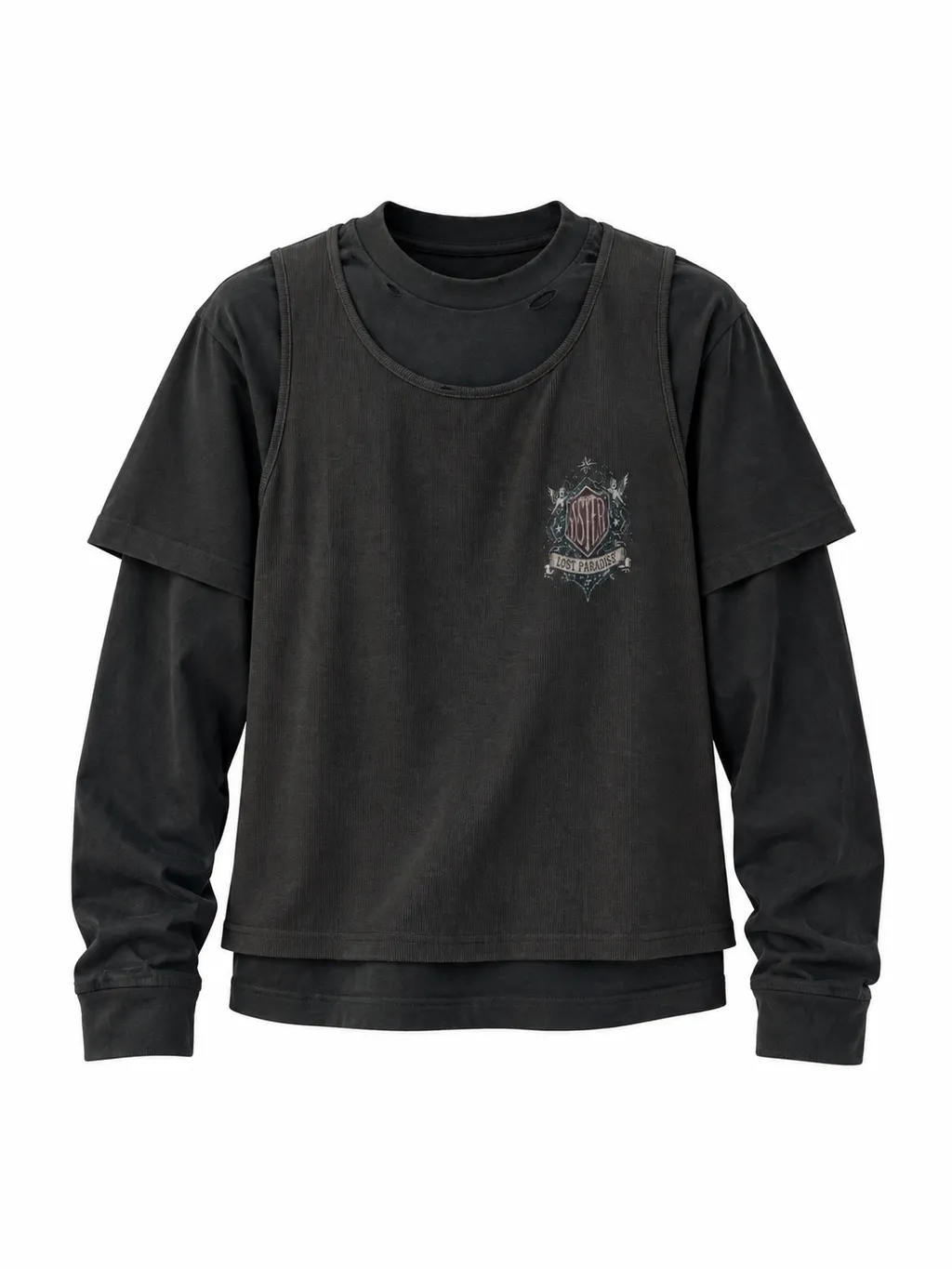 ASTER Layered Graphic L/S TEE
