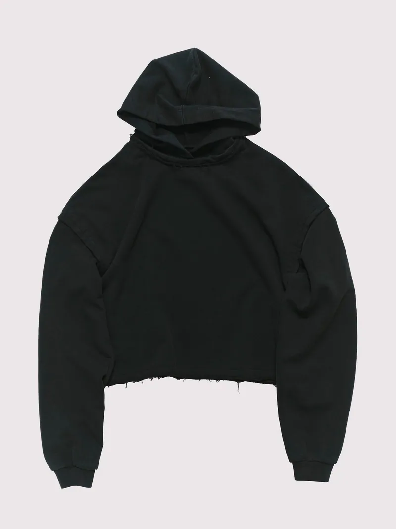 ANOWHEREMAN Boxy Raw Edge Hoodie