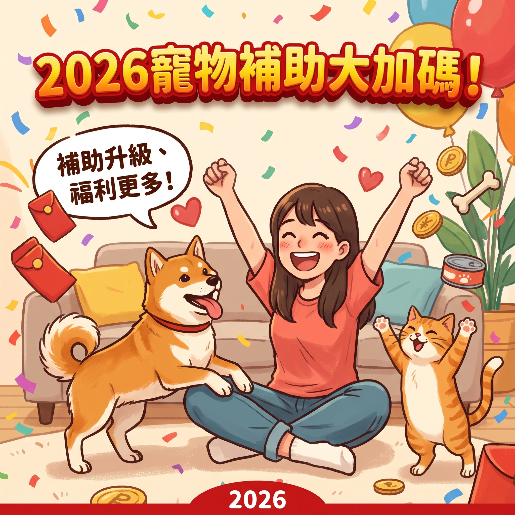 [毛爸媽看過來]2026寵物補助快訊