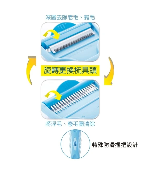 Pet story 寵物物語二合一除毛工具梳
