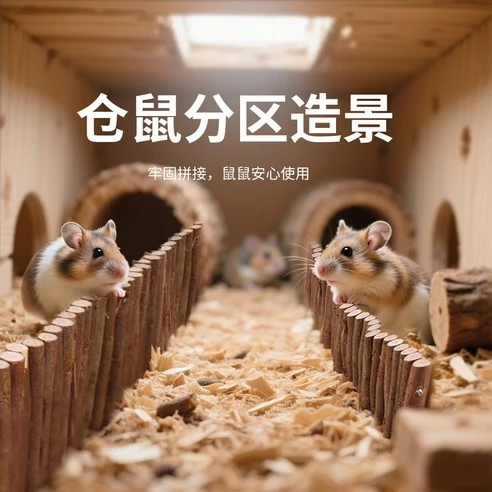 Canany多功能蘋果枝造景片，倉鼠圍籬，柵欄(2種尺寸)