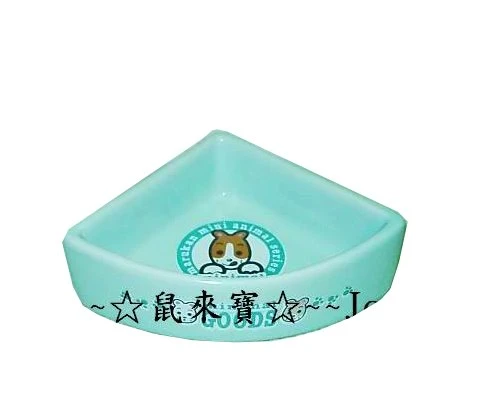 Marukan小動物角落型陶瓷食盆