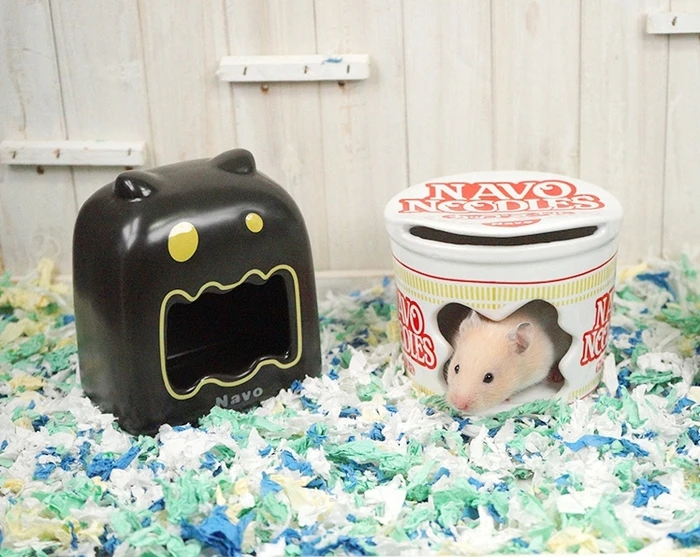 達洋NAVO寵物鼠小惡魔造型陶瓷窩