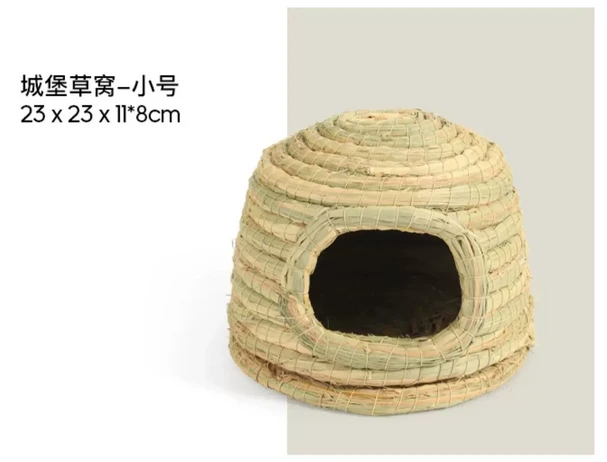 小動物用稻草編織草窩(厚實版)