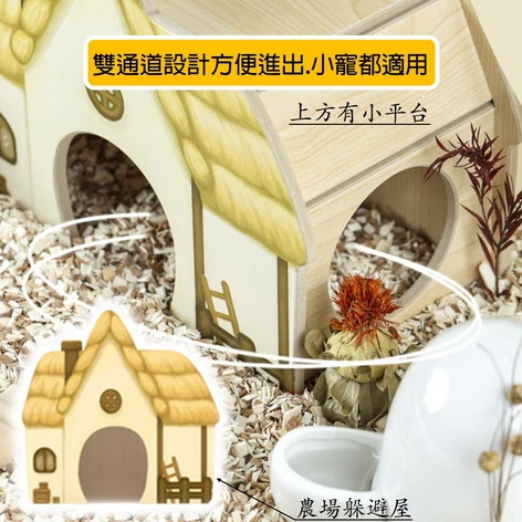 咕咕農場寵物鼠彩繪躲避屋